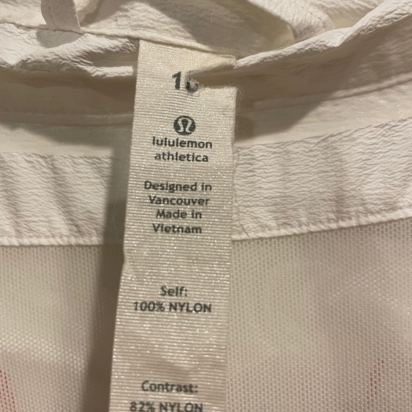 lululemon Run Jacket White/Pink Size 10 - Picture 8 of 12